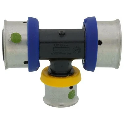 Pack of 25 Viega Pureflow 49443 3/4 x 3/4 x 1/2 Polymer Pex Press Fitting Tees