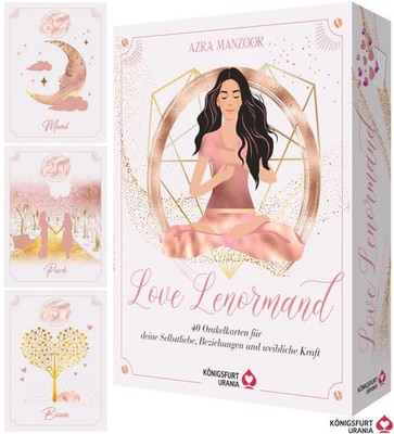 Love Lenormand - 40 Orakelkarten für deine Selbstliebe, Beziehung, weibliche Kra