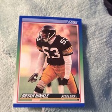 Score 1990 Bryan Hinkle Pittsburgh Steelers #396 NFL Base Football Card