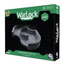 WarLock Tiles: Dungeon Tile III - Curves Expansion | RPG Miniatures Scenery