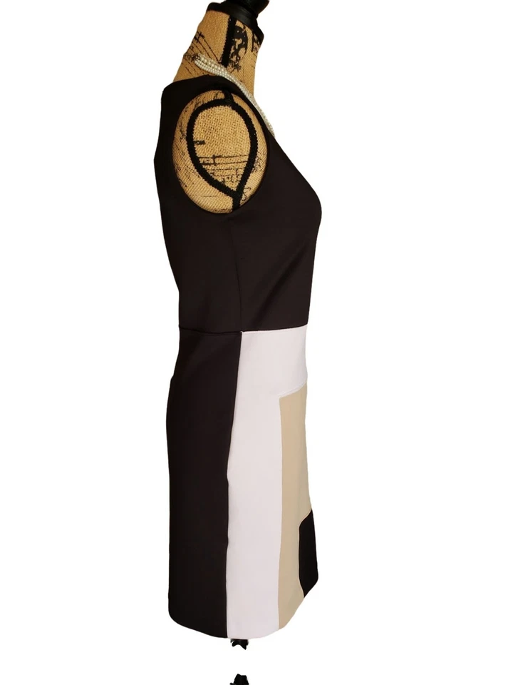 Vestido sin mangas Reed Krakoff para mujer talla 6 bloque de colores funda de diseñador de buceo Foto 3 de 4