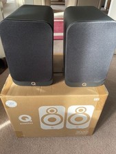 Q Acoustics 3020i Bookshelf Speakers in Carbon Black - Excellent condition