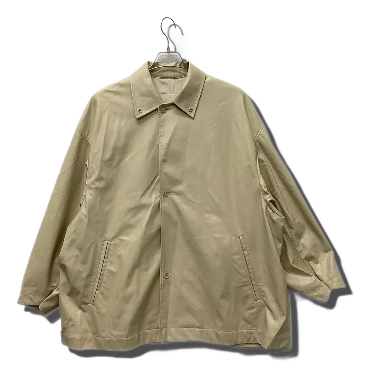 Ameri Fake Leather Jacket Beige Size:M 7885 - image 1