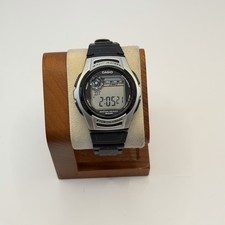 Casio Illuminator 5 Alarms 3237 W-213 Black Digital Watch