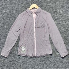 Blusa Tom Tailor Polo Team Mujer 4 Borgoña Manga Guinga Bordada
