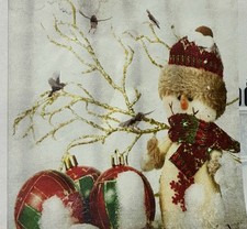 Snowman Christmas Shower Curtain NWT