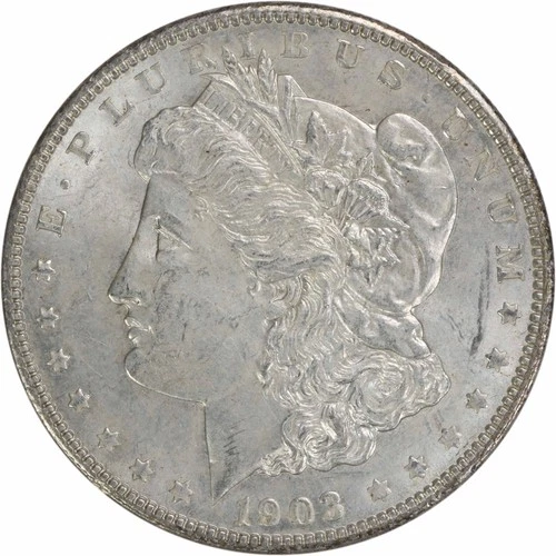 1903 Morgan Silver Dollar AU Slider Uncertified #462