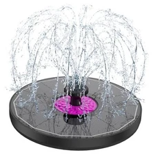  Solar Fountain 3.5W Bird Bath Fountains with Rosy Flower 2024 Upgraded 100% 