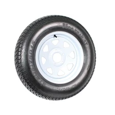 eCustomrim Trailer Tire On Rim ST205/75D15 F78-15 205/75-15 Load Range C 5 Lu...