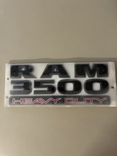 2015-2018 Dodge Ram 3500 Ram 3500 Heavy Duty Flat Black Nameplate Emblemoem