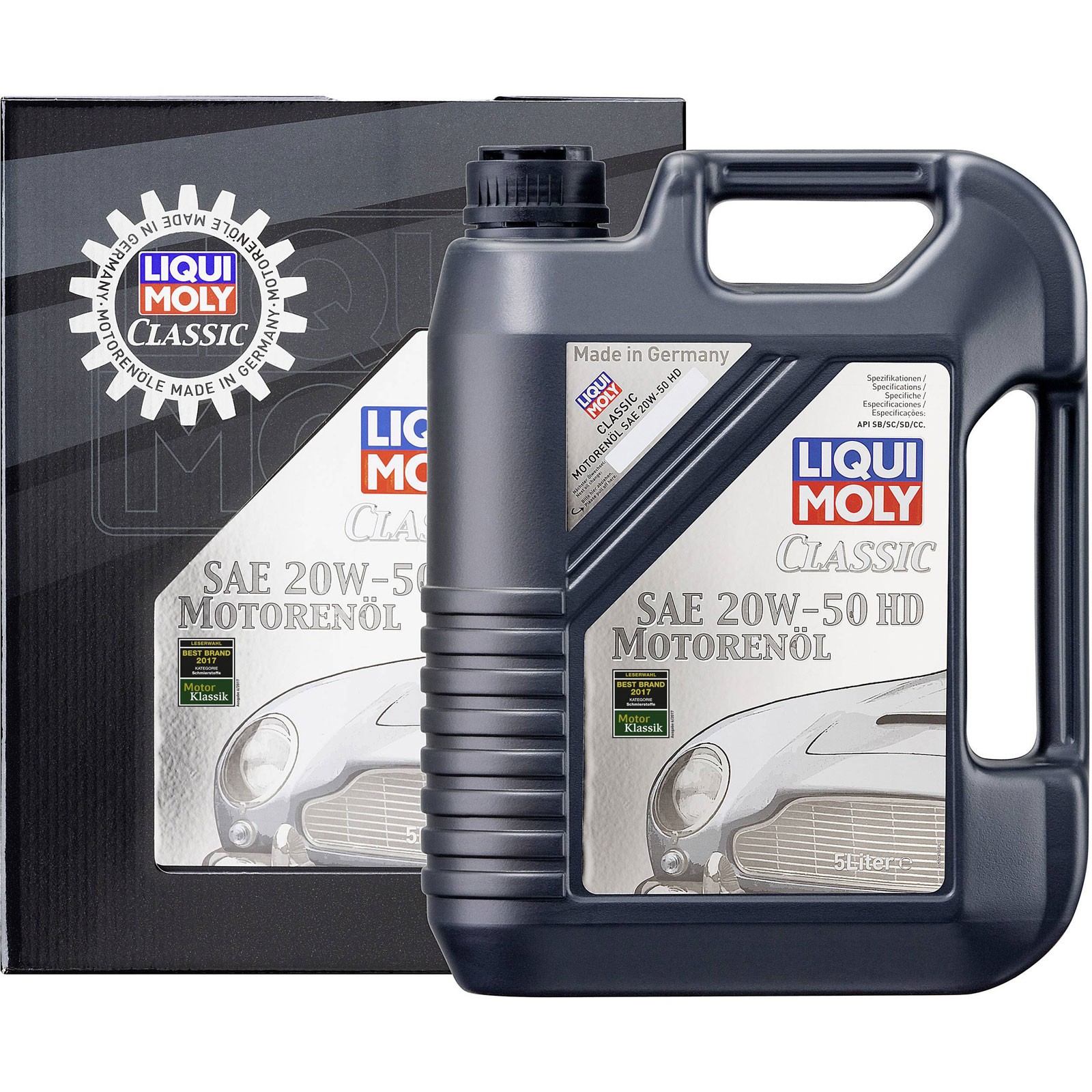 LIQUI MOLY CLASSIC MOTOR OIL - MINERAL 20W50 5L (VINTAGE + BIKES) -PREMIUM- - Image 10