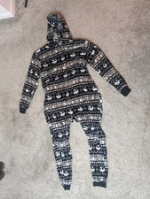 Tim Burton's Nightmare Before Christmas Pajama One-Piece W/ Hood