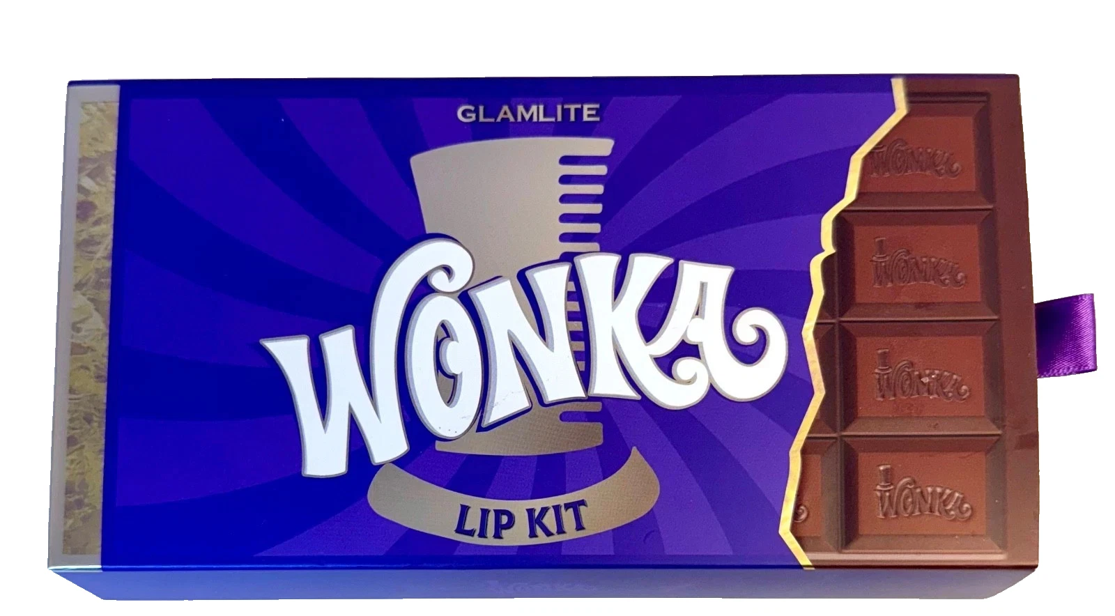 Glamlite wonka lip kit 3 pieces AND GOLDEN TICKET