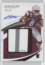 2021 Panini Immaculate Collegiate Emerald 6/10 Kylin Hill Patch Auto 0p1n