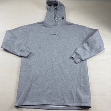 Boohoo MMVI Graphic Hoodie Sweatshirt Dress Heather Gray Fleece Lined Large