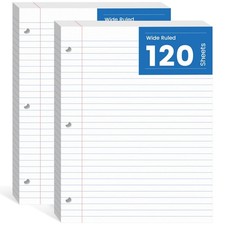 8.5x11 Loose Leaf Notebook Paper, 240 Sheets for Binders