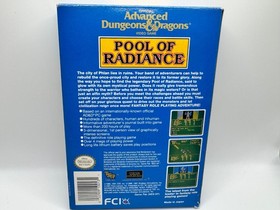 Advanced Dungeons & Dragons Pool of Radiance Nintendo Nes Complete CIB