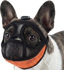 Short Snout Dog Muzzle Breathable Soft Mesh French Bulldog Muzzle for Flat