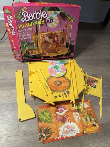Mattel Barbie Island Fun Hut Replacement Parts Lot VTG 1987
