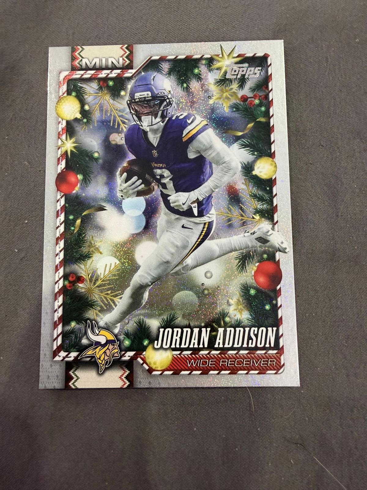 65 Jordan Addison Topps Glitter Holiday