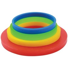PME Large Rolling Pin Guide Rings Standard, Multicolor