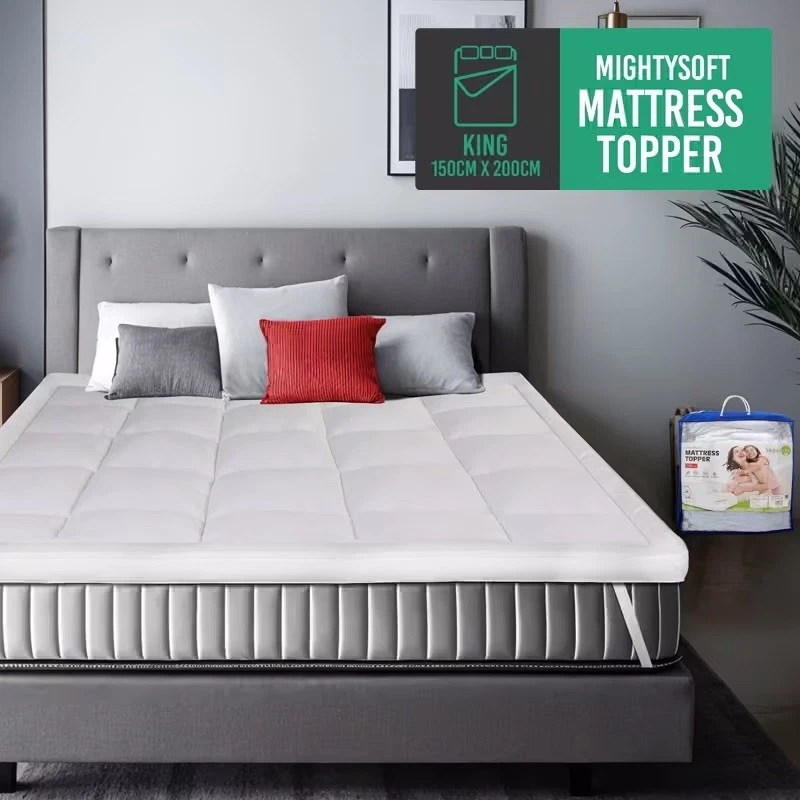 Mighty Soft Double Size Mattress Topper Extra Thick 10cm Comfort