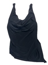 MAGICSUIT by MIRACLESUIT Black Winnie Tankini Swimsuit Swim Top Size 8-New