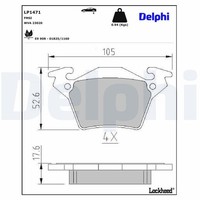 Bremsbelagsatz Hinten Bosch-System FüR Mercedes 638/2 Vito W638 99-03 678781