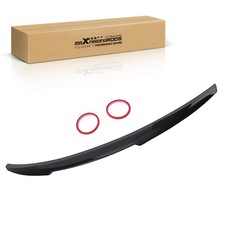 Rear Boot Spoiler Lip for AUDI A4 B8 Saloon 2013-2016 Gloss ABS Wing  Black