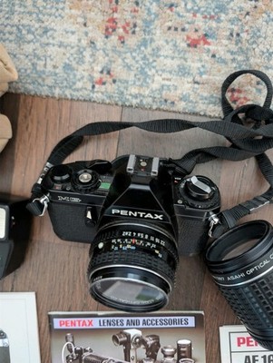 Vintage Pentax MG 35mm SLR Camera with SMC Pentax-M 50mm f/2 Lens