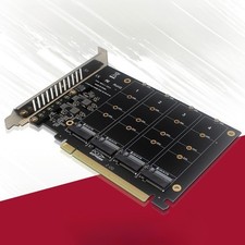 PCIE to NVME 4-disk position m.2 M Key SSD to PCIEx16 signal splitting
