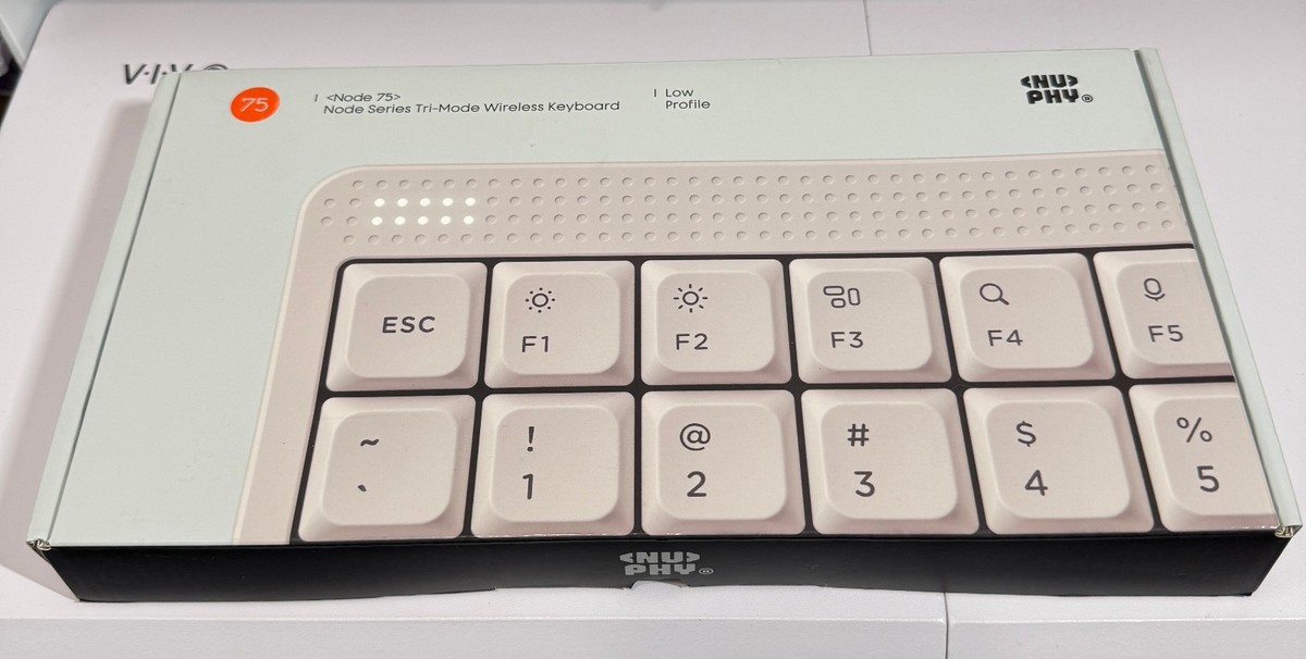 NuPhy Node75 75% Wireless Mechanical Keyboard White Low Profile