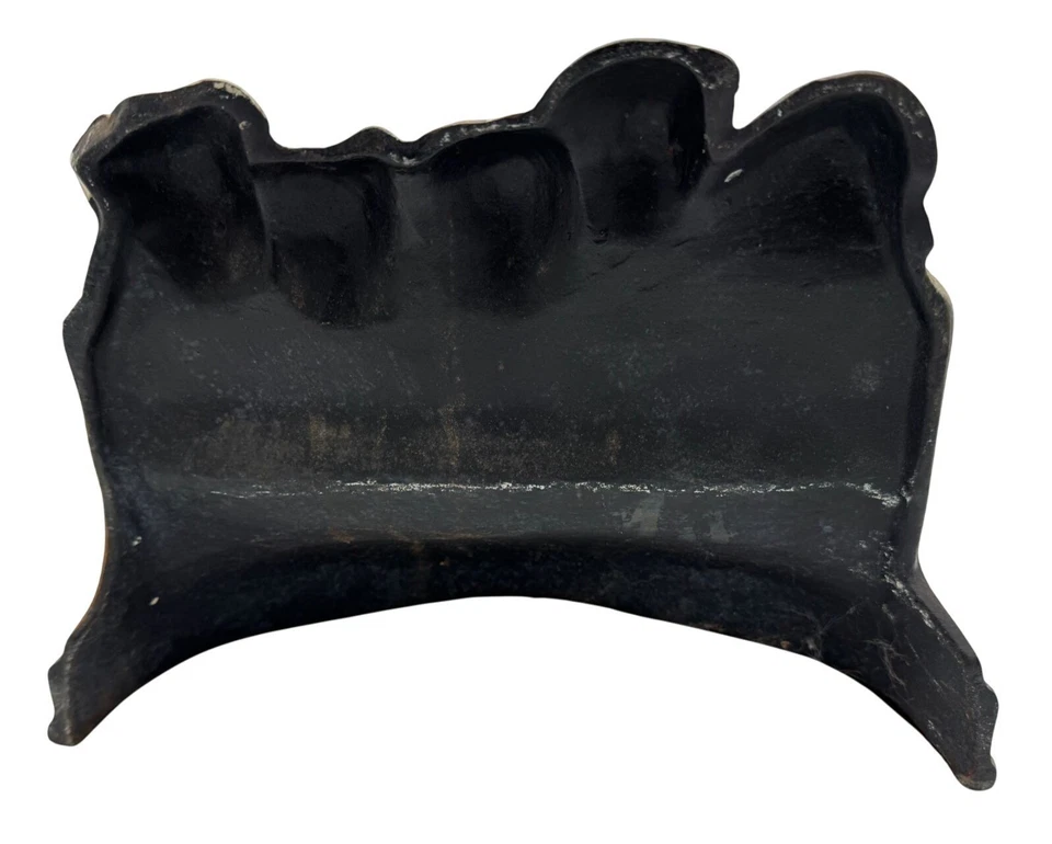 Vintage Puppies On A Log Fence Cast Iron Door Stopper Hand Painted Dogs - Image 2 of 2