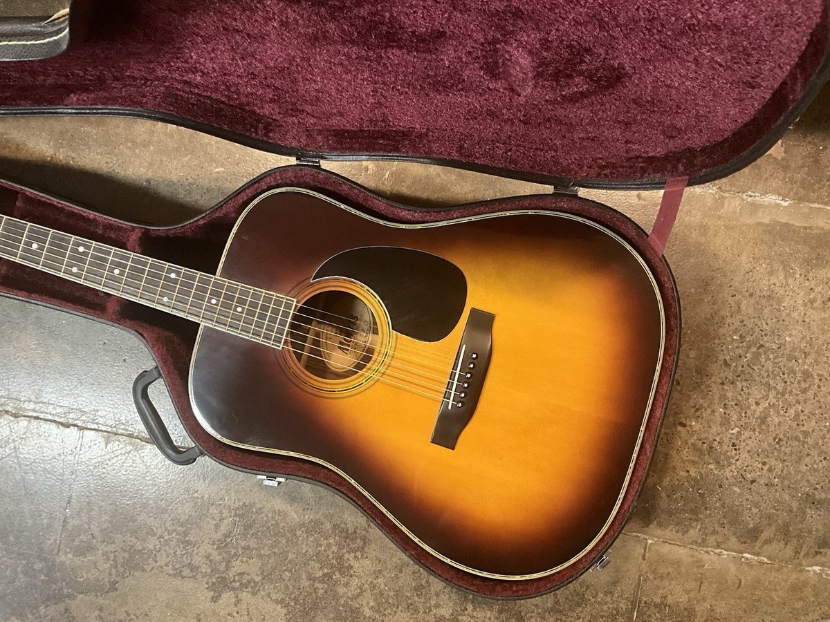 Morris W-30 vintage acoustic guitar made in Japan sunburst finish