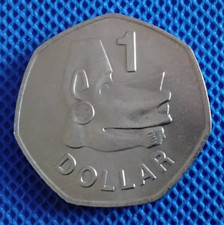 Solomon islands $1 uncirculated coin 1977 Queen Elizabeth II