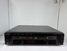 Sony RCD-W500C CD Recorder 5 Disc Changer Belts Replaced NO REMOTE Tested
