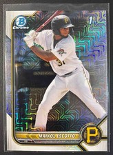 2022 Bowman Mega Box Maikol Escotto #BCP-52 Mojo Refractor Pirates