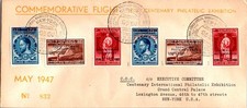 GOLDPATH: Belgium Airmail 1947 to USA commemorative special cancel CV897_P13