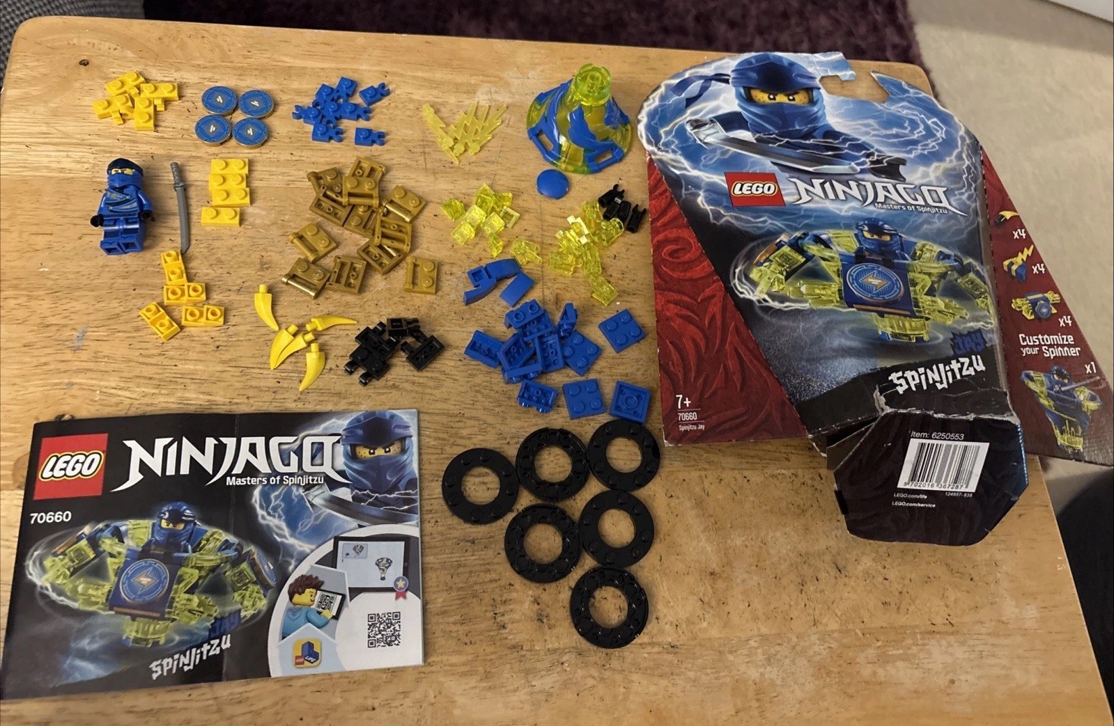 Boxed Lego Ninjago Spinjitzu Jay 70660 - Complete