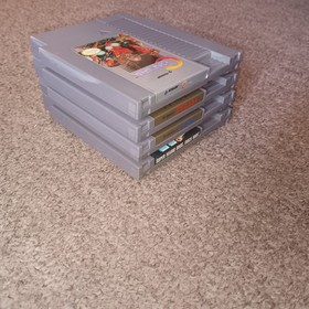 LOT OF 4 NES NINTENDO GAMES = SUPER MARIO BROS. LEGEND OF ZELDA I II LINK CONTRA