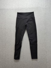 Zella Women Athletic Pant S Black Stealth Mesh Slim Mid Rise Pull On Stretch