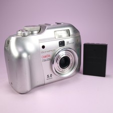 Olympus Digital Camera Camedia C-5000 Zoom 5.0MP Silver Tested