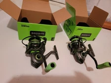 Two Googan Green Series 2500 Spinning Reels New
