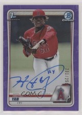 2020 Bowman Chrome Prospect Purple Refractor 231/250 Hector Yan #CPA-HY Auto n1u