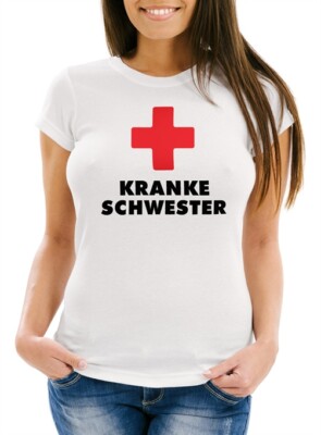 Kranke Schwester Damen T-Shirt Slim Fit Moonworks 