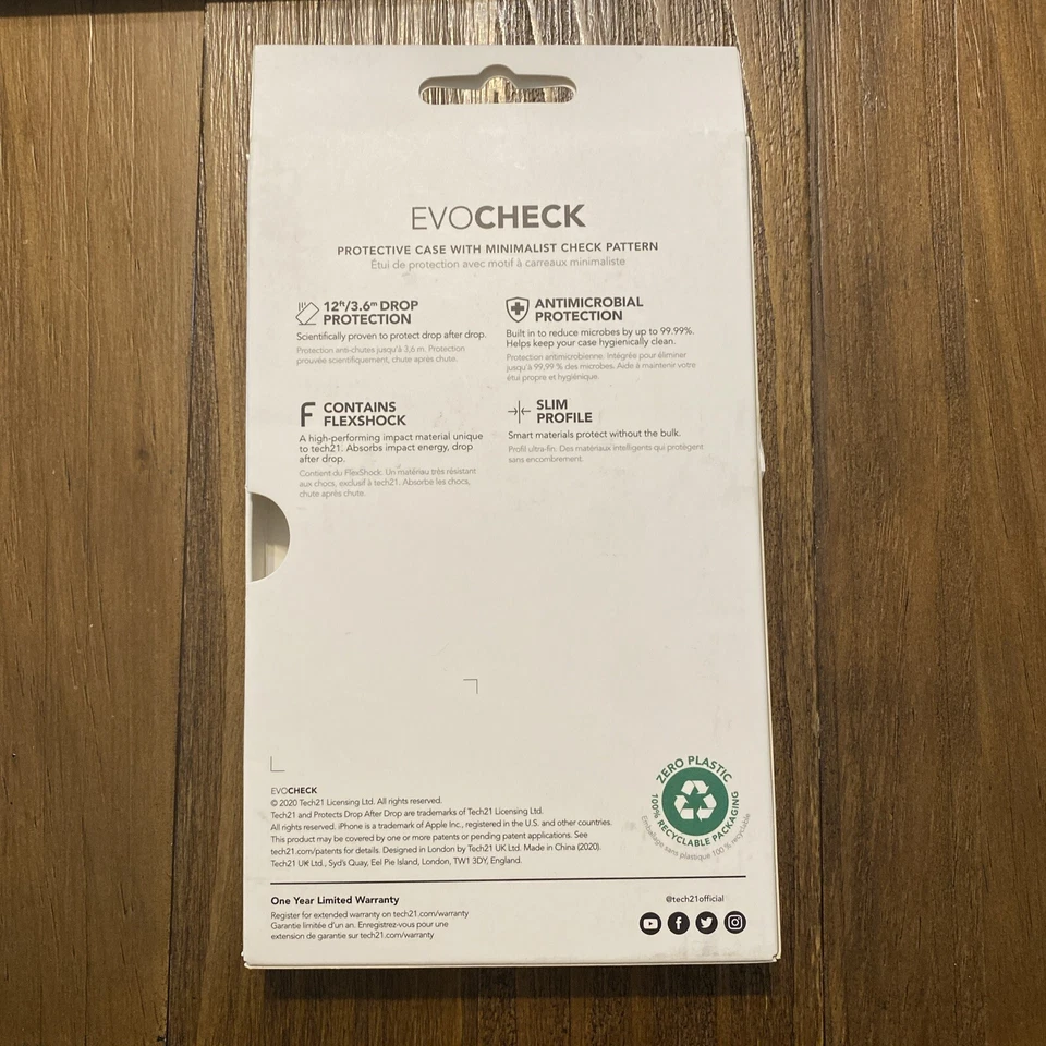 Tech21 Apple iPhone SE (2nd gen)/8/7 - Smokey Black NIB - Image 2 of 2