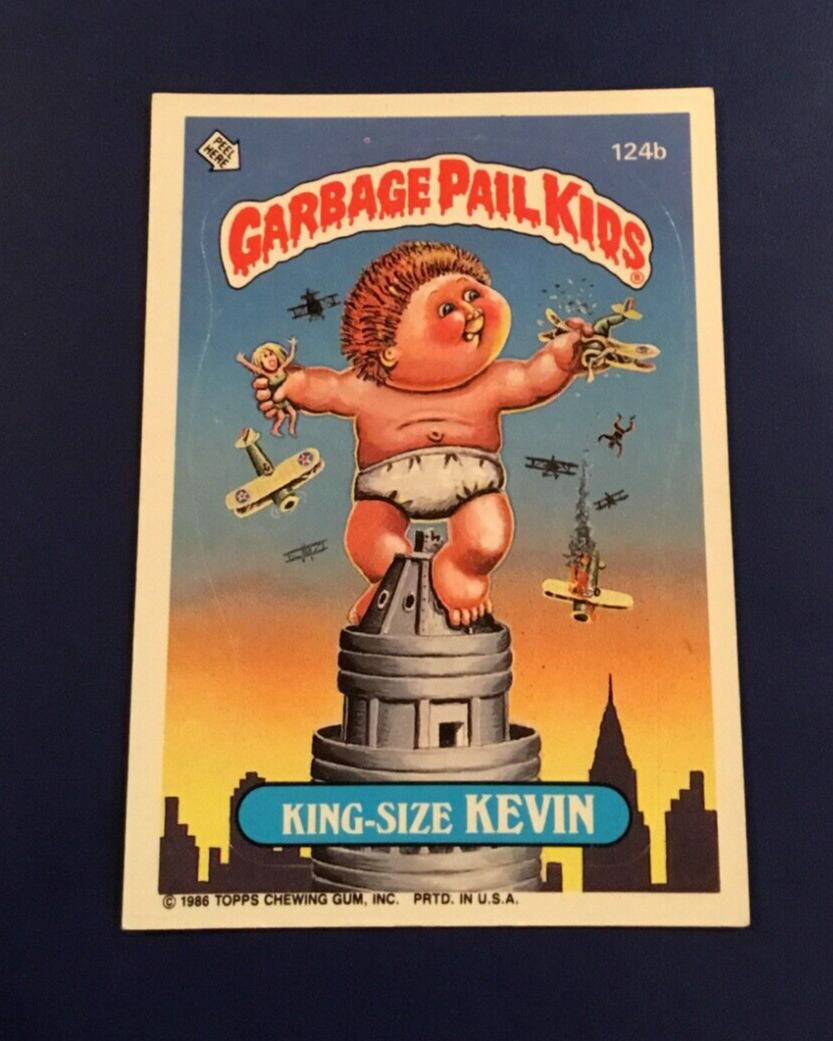 1986 Topps Garbage Pail Kids # 124b KING SIZE KEVIN  Series