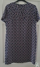 Ladies M&S Collection Size UK 14 Tunic Dress Shift Floral Smart Spring Summer