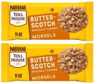 Nestle Toll House Butterscotch Flavored Morsels Baking Chips 11 oz (2 Bags)