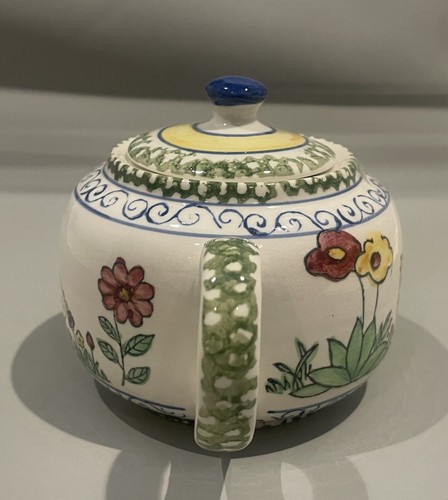 Adorable Ceramic Teapot Baby Chicks and Flowers Spring Home Interiors - Picture 2 of 8